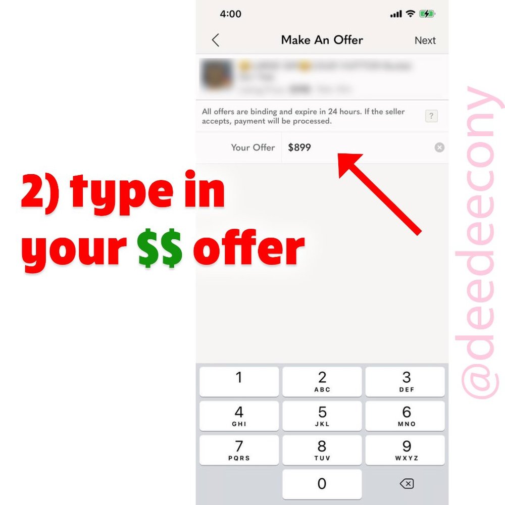 How to make OFFER using AFFIRM - Picture 3 of 7